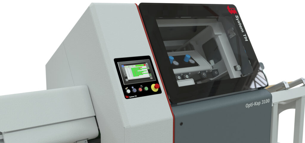 System-TM-Opti-Kap-Saw Optimizing Through Feed Cross-Cut Saw Woodworking Machinery