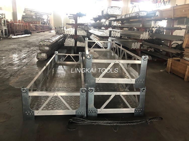 Aluminum Alloy Working Platform For Tower Conductor Joints Compression