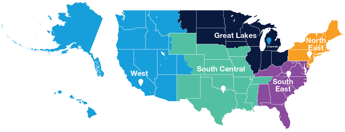 Stiles Machinery Locations Map Stiles Machinery Locations Map