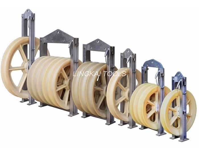 Mc Nylon Transmission Line Stringing Tools Stringing Pulley 660mm Large Diameter