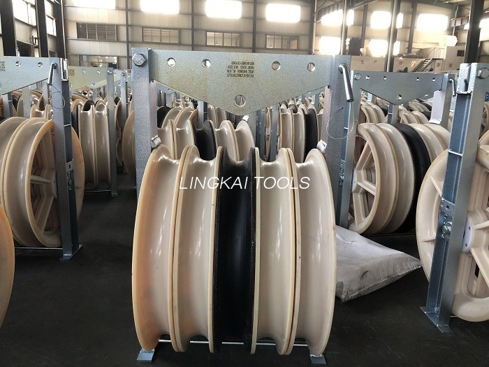 Overhead Line Aluminum Cable Pulley Blocks For Conductor