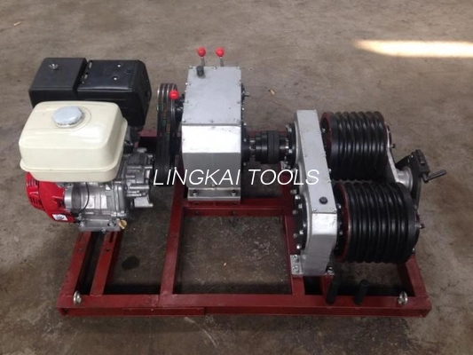 Double Capstan Portable Cable Puller 5 Ton With Honda GX390 Engine 13HP