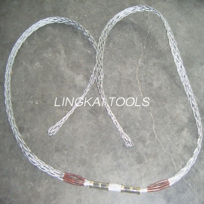 Temporary Single Head Conductor Transmission Line Tool / Cable Sleeve Mesh Sock Joint