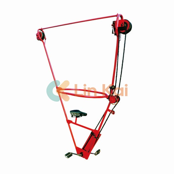Overhead Line Bicycle for Single Conductor